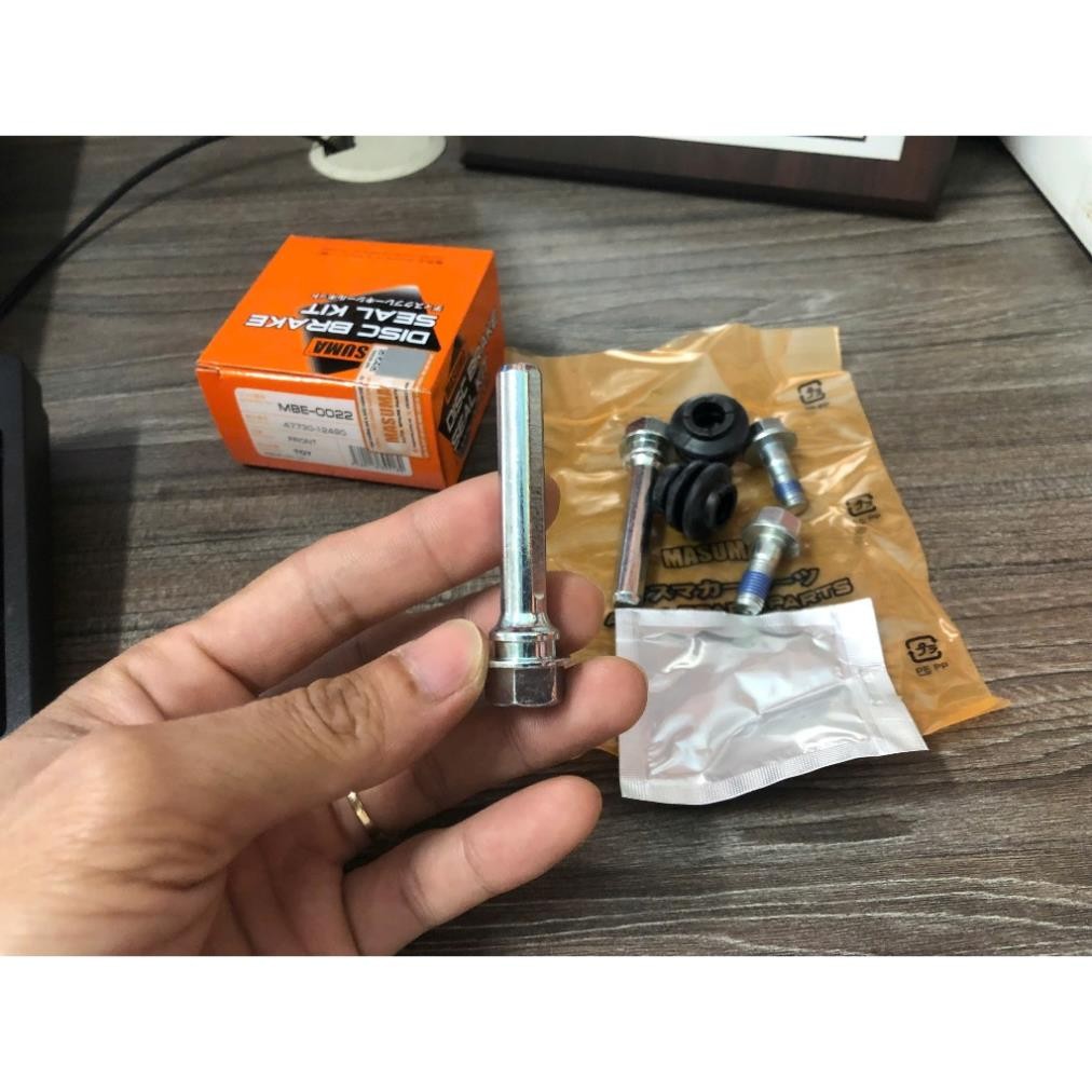 Bộ Chốt Phanh (Ắc Phanh) 2 Bánh Trước xe Toyota Yaris bản 1.3 sản xuất 1999-2002, Vios bản 1.3, 1.5 