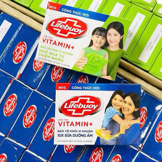 Xà Bông Cục Lifebuoy Diệt Khuẩn Dưỡng Ẩm Chăm Sóc Da 90g 
