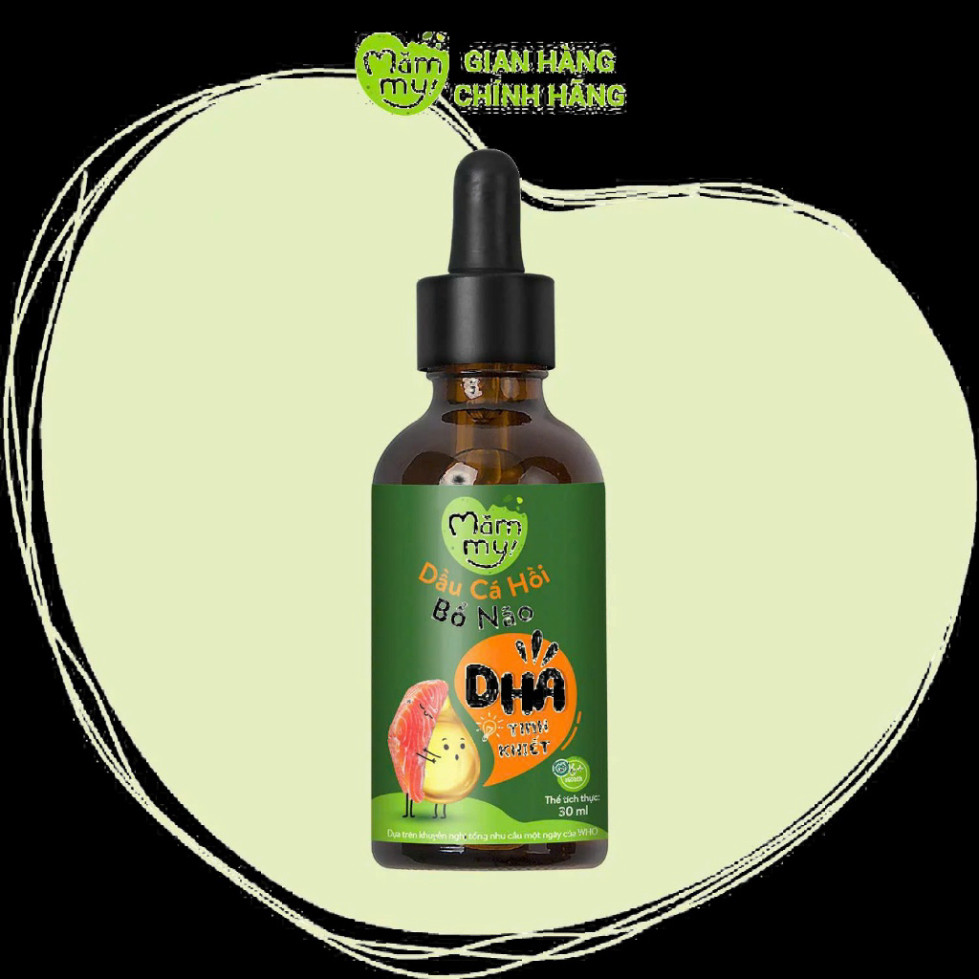 Dầu Ăn Dặm Mămmy Hương Cá Hồi Bổ Não Cho Bé Chai 30ml