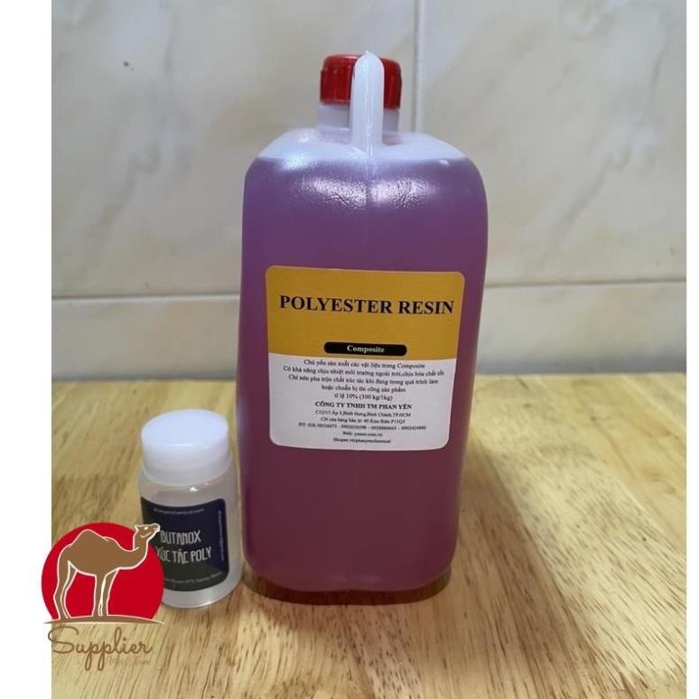 NHỰA COMPOSITE POLYESTER RESIN HỒNG NGÀNH FIBERGLASS LÀM KHUÔN MẪU, DÀN NHỰA XE MÁY CPS02