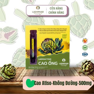  Cao Atiso Không Đường Ladophar 500mg – Actiso Dạng Ống – Hỗ Trợ Giải Độc Gan Mát Gan Tăng Cường Chức Năng Gan 