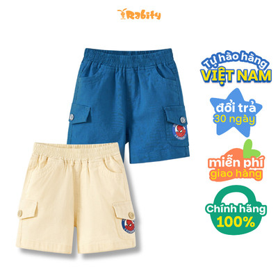  Quần short thô túi hộp bé trai Rabity 530.002