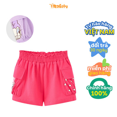  Quần short thun túi hộp Minnie Disney bé gái Rabity 533.012