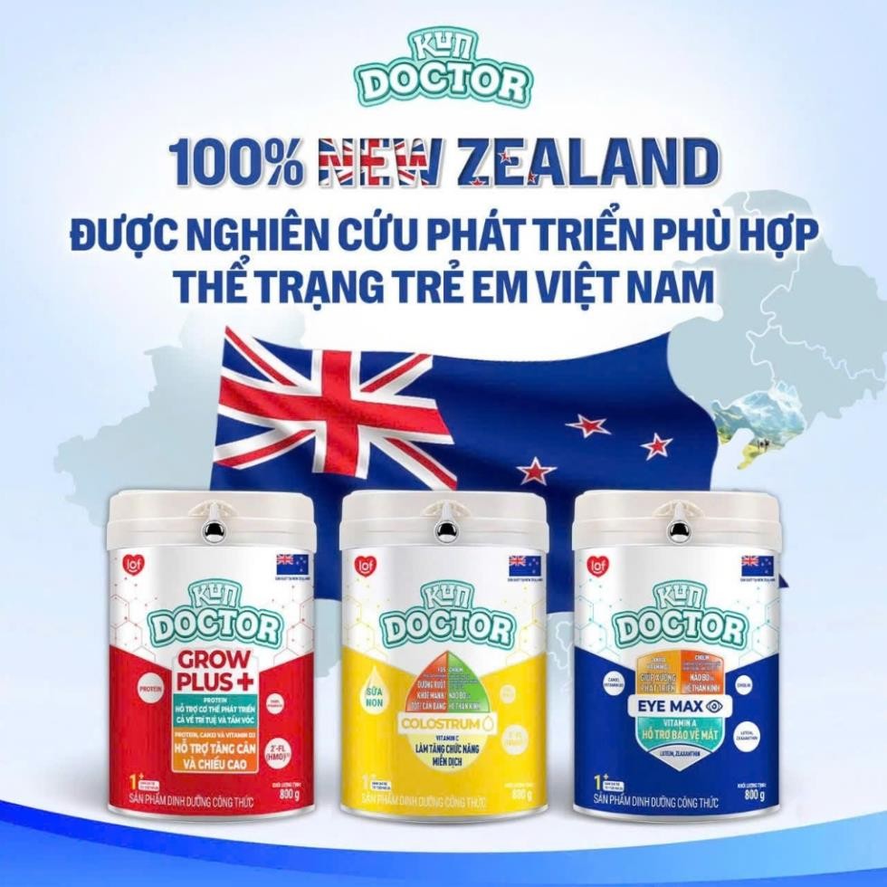 Sữa bột Kun Doctor nhập nguyên lon 100% từ NEW ZEALAND