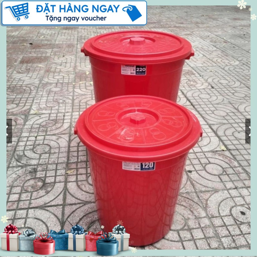 (phá giá) thùng 220L/180L/60L có lắp  việt nhật  (phá giá)