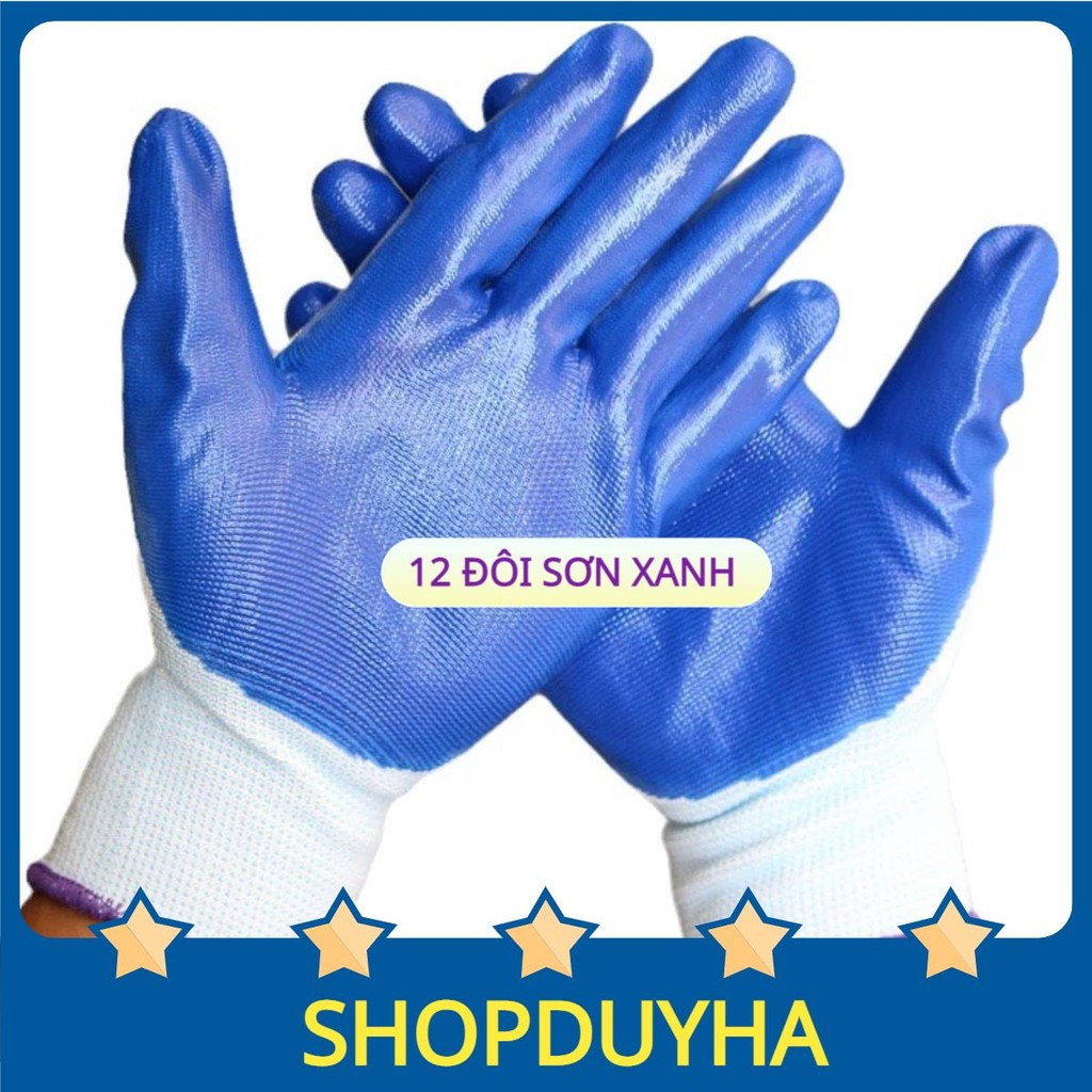 Găng Tay Lao Động Phủ Sơn Xanh Mang Đến Sự Thoải Mái Và An Toàn Cho Người Lao Động