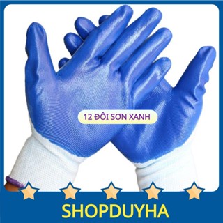 Găng Tay Lao Động Phủ Sơn Xanh Mang Đến Sự Thoải Mái Và An Toàn Cho Người Lao Động