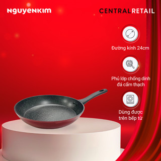 Chảo đá hoa cương đáy từ chống dính Sunhouse 24cm SFP24B