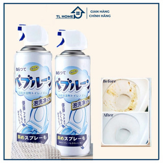 Chai Xịt Tẩy Rửa Bồn Cầu Dạng Bọt Tuyết Nano Nhật Bản, Loại Bỏ Vi Khuẩn, Vết Ố Vàng Dung Tích 500ML-TL HOME