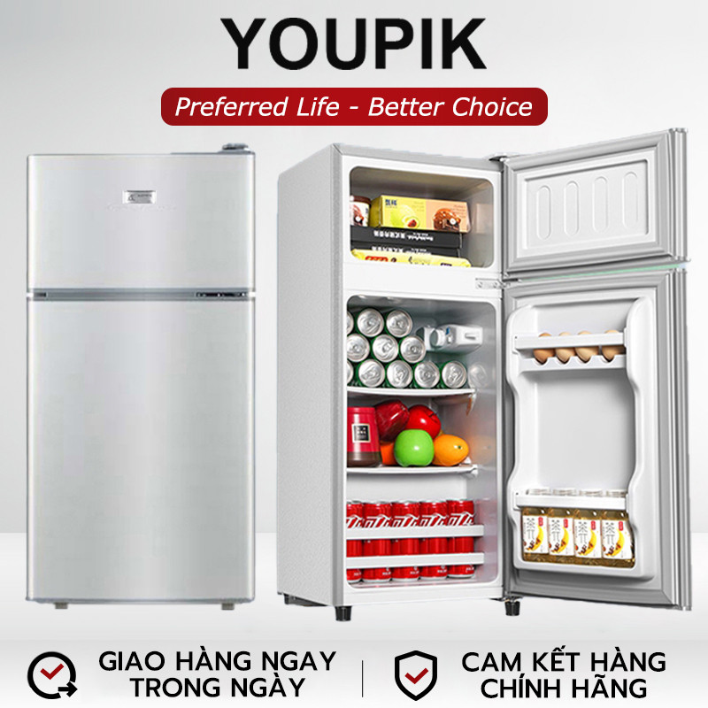 Tủ Lạnh Mini 68 Lít  2 Ngăn Có Ngăn Đá 3 Ngăn Hiệu Ripu Nhanh Chóng Làm Lạnh Dễ Dàng Di Chuyển Bảo H