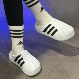 [ Hàng Chính Hãng ] Giày Sục Adidas Adifom 2 Màu Đen Trắng Basic. Sục Adifom Bản Chuẩn Basic Full Si