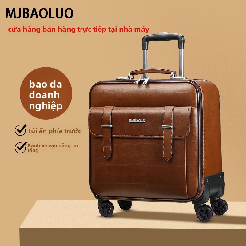 Vali da thật có bánh xe xoay16Vali xách tay doanh nghiệp 1 inch20Vali nam và nữ22Vali da 1 inch18