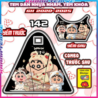 Combo Tem Dán Yếm Nhựa Nhám Sh 2020-2025 150i 125i 160i dán Trang Trí Chống Trầy Nhãn dán sticke