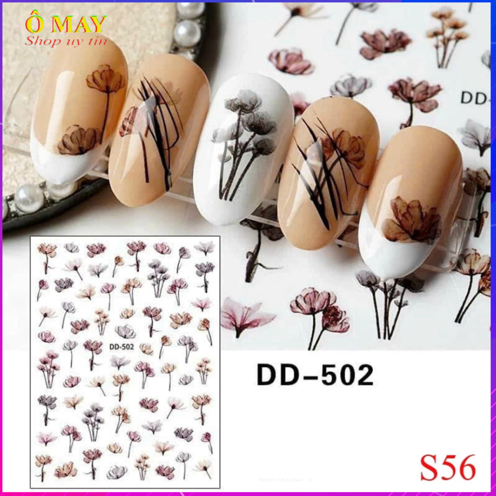 Sticker nail trang trí gắn móng làm nail theo xu hướng shop omay ômay Shop sỉ HNnail