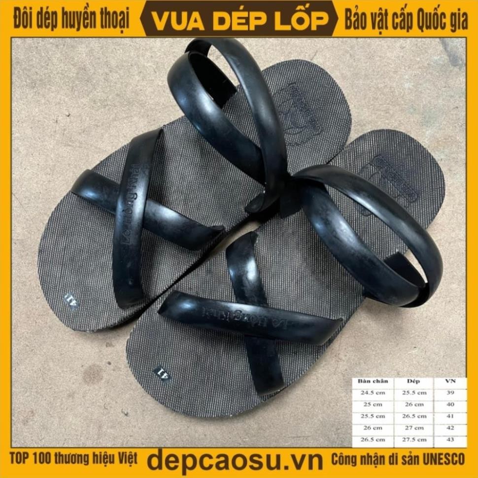 Dép cao su, Dép Bác Hồ, Dép Bộ Đội Trường Sơn, Dép đúc 4 quai Khe Sanh lốp máy bay bố vải mài