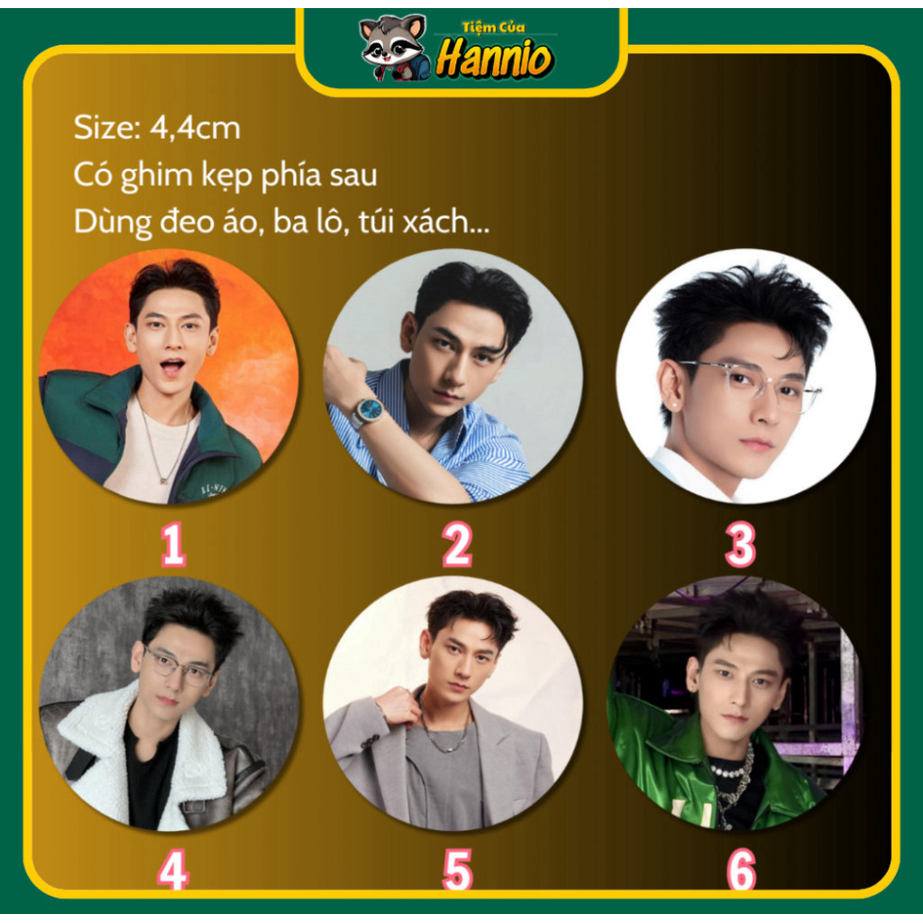 [HCM Sỉ] Huy hiệu cài áo và đeo ba lô in hình Isaac Ume Idol, nhận đặt làm theo yêu cầu khách hàng.