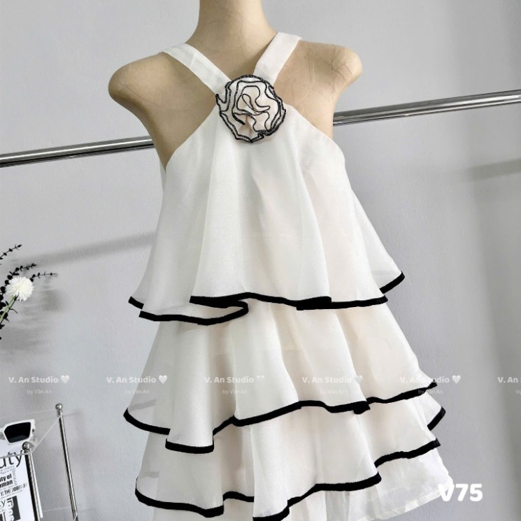 set đồ nữ girl phố,set yếm tơ hoa ngực mix chân váy C194(Z6)