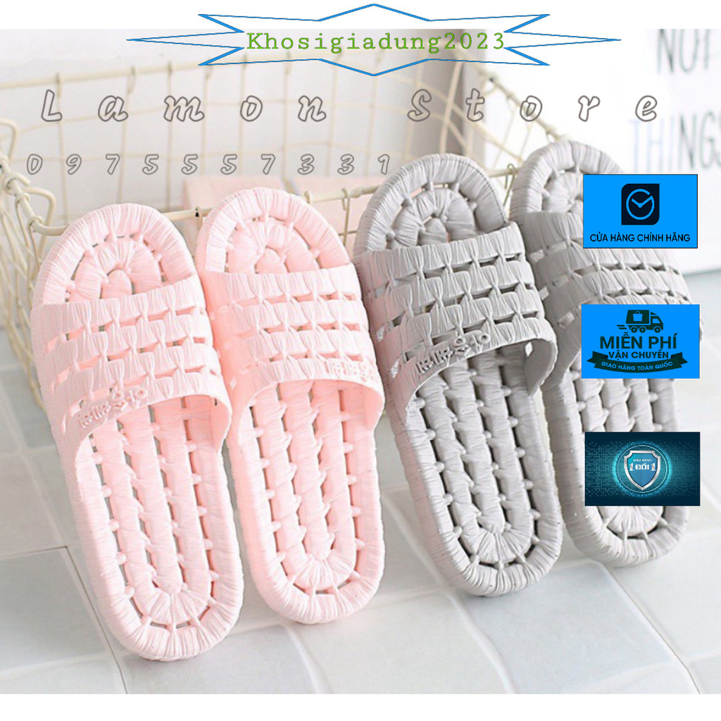 ❌Hàng Có Sẵn❌ Dép Đi Trong Nhà , Nhà Tắm , Văn Phòng Dáng Lỗ Siêu Bền, Siêu Nhẹ Chống Trơn Trượt (Sỉ Hot)