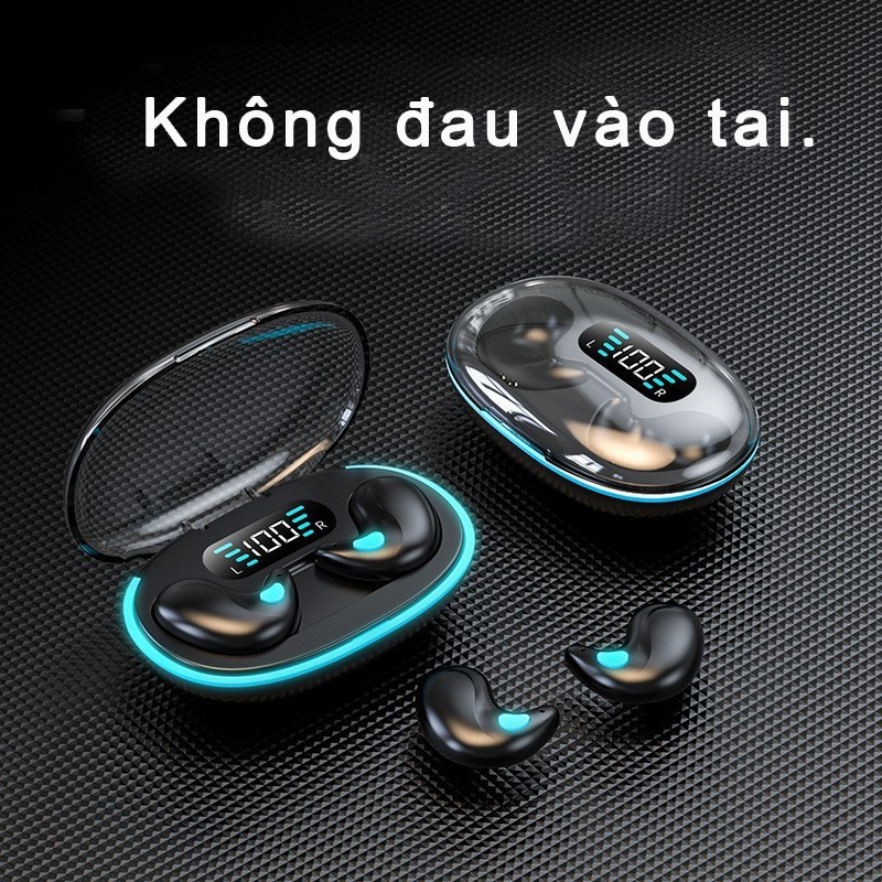 Tai nghe Bluetooth không dây Mini X55 Trò chơi thể thao Tai nghe ngủ HIFI Stereo Tai nghe chơi.