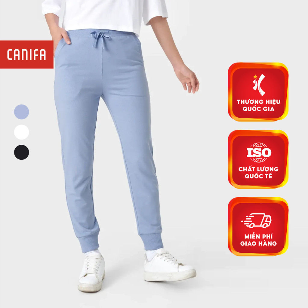 Quần nỉ nữ CANIFA kiểu basic dáng jogger 6BP23W004