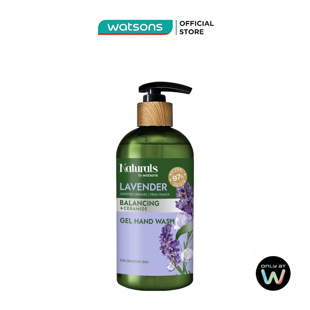 Gel Rửa Tay Naturals By Watsons Balancing Cân Bằng Độ Ẩm Chiết Xuất Lavender 400ml