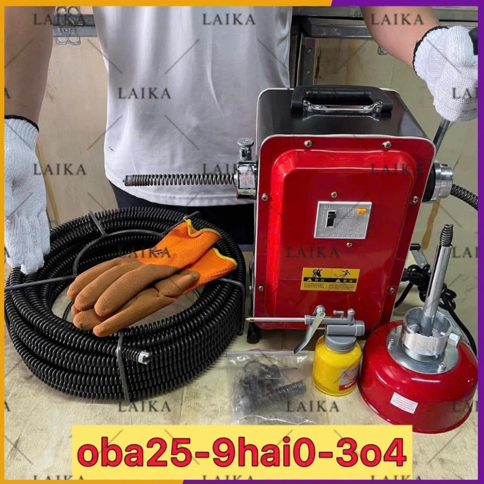 Máy Thông Tắc Cống GQ180A – Công Suất 900W, Dây Lò Xo Dài 15m