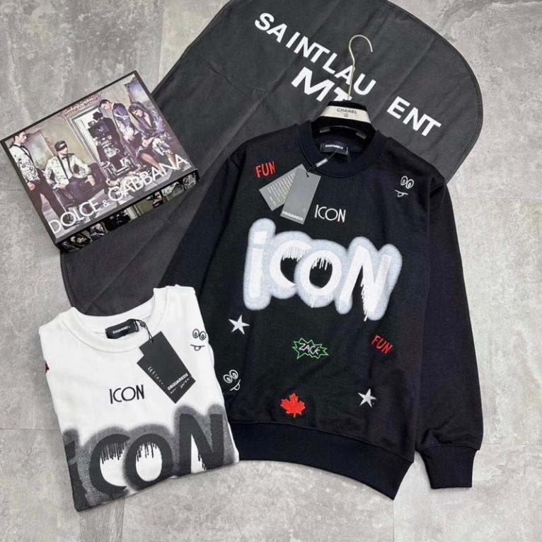 Áo Sweater ICON Áo Sweater Nam Nữ Form Rộng Chất Cotton Nỉ cotton  Cổ Tròn Dài Tay UT