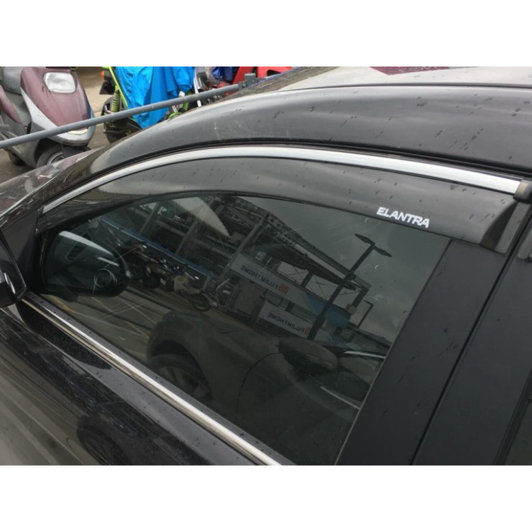Vè che mưa xe Huyndai Elantra 2016 - 2021 chỉ mạ crom cao cấp- Giá 1 bộ