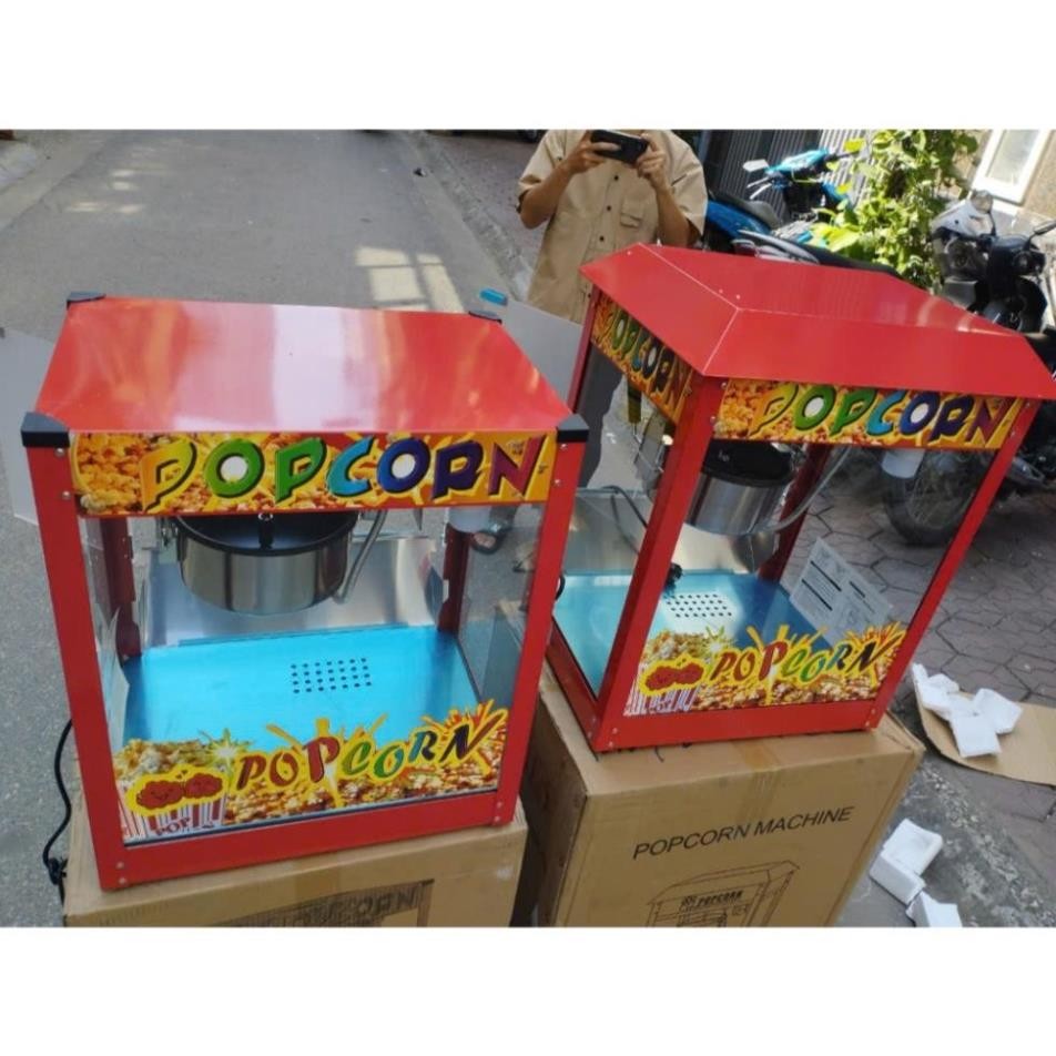 [NEW 100% CAO CẤP ] Máy làm bỏng ngô, bỏng bắp rang bơ, popocorn máy mới 100% cho hộ kinh doanh chạy điện gia đình