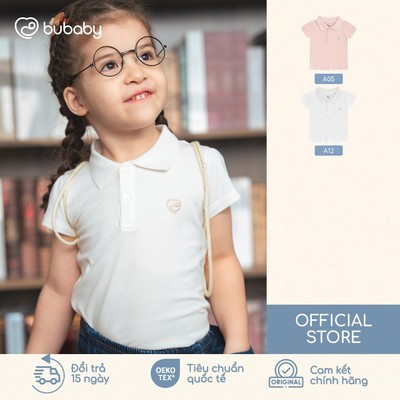 Áo ngắn tay cổ Polo bé gái từ 6 tháng đến 5 tuổi- Ponie BPN3303BG | Quần áo BU Baby chính hãng