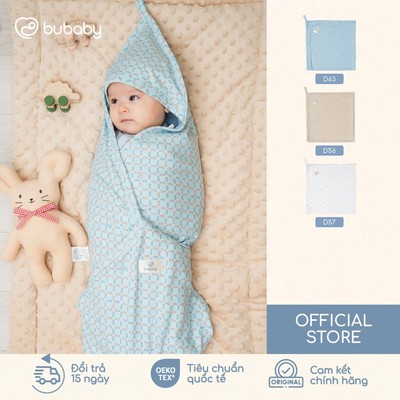 Chăn ủ có mũ Iconic 1 Cotton ACT0817IM | Phụ kiện chính hãng BU Baby
