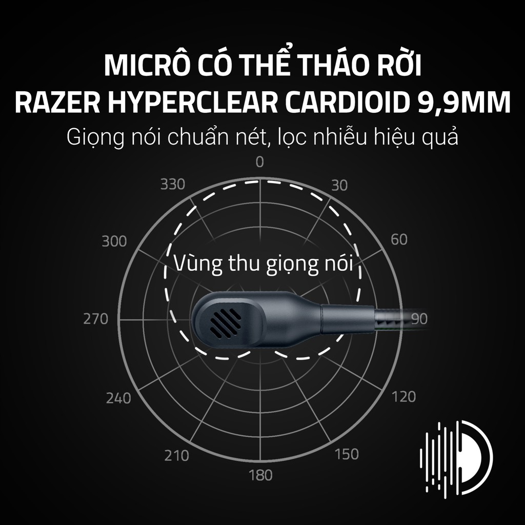 Tai Nghe Razer Gaming BlackShark V3 X HyperSpeed | Không Dây | Driver 50MM GEN-2 | Micro Tháo Rời | Âm Thanh Vòm 7.1 | BigBuy360 - bigbuy360.vn