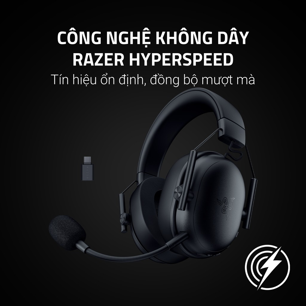 Tai Nghe Razer Gaming BlackShark V3 X HyperSpeed | Không Dây | Driver 50MM GEN-2 | Micro Tháo Rời | Âm Thanh Vòm 7.1 | BigBuy360 - bigbuy360.vn