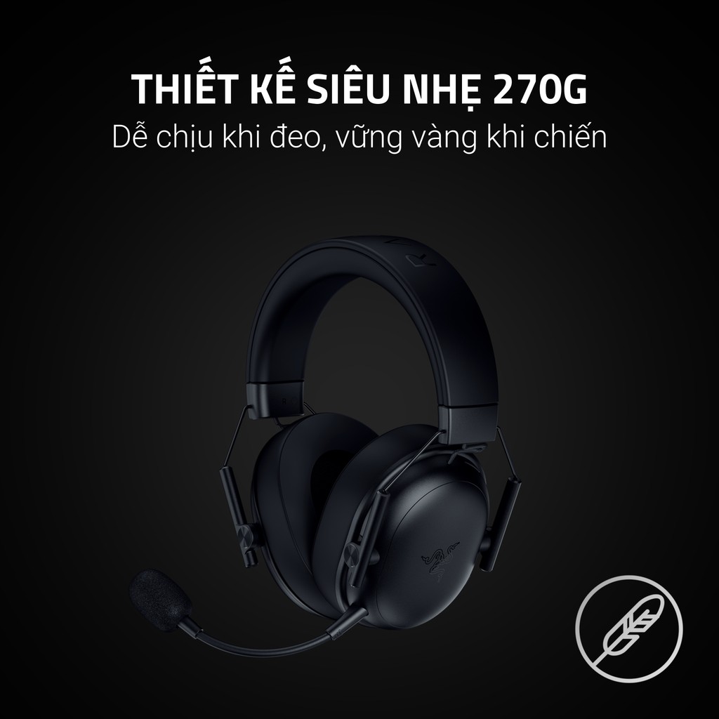 Tai Nghe Razer Gaming BlackShark V3 X HyperSpeed | Không Dây | Driver 50MM GEN-2 | Micro Tháo Rời | Âm Thanh Vòm 7.1 | BigBuy360 - bigbuy360.vn