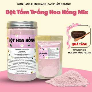 Bột Hoa Hồng Mix Cánh Tắm Trắng, Ủ Trắng - Giúp Dưỡng Trắng, Sáng Da, Chống Lão Hóa Da (Kèm Quà Tặng)