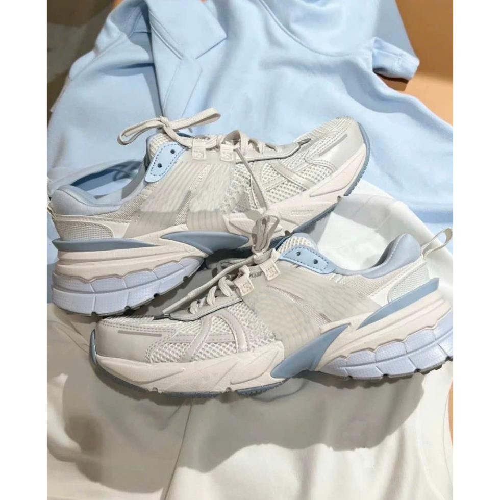 Giày  V2K Run Platinum Tint Summit White Light Smoke Grey FD0736- 009 , v2k xanh biển giày thể thao 