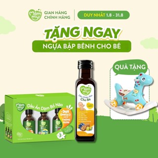 Combo 3 dầu ăn dặm bổ não 30ml Mămmy và chai dầu chiên xào đầy đủ dinh dưỡng cho bé từ 6 tháng
