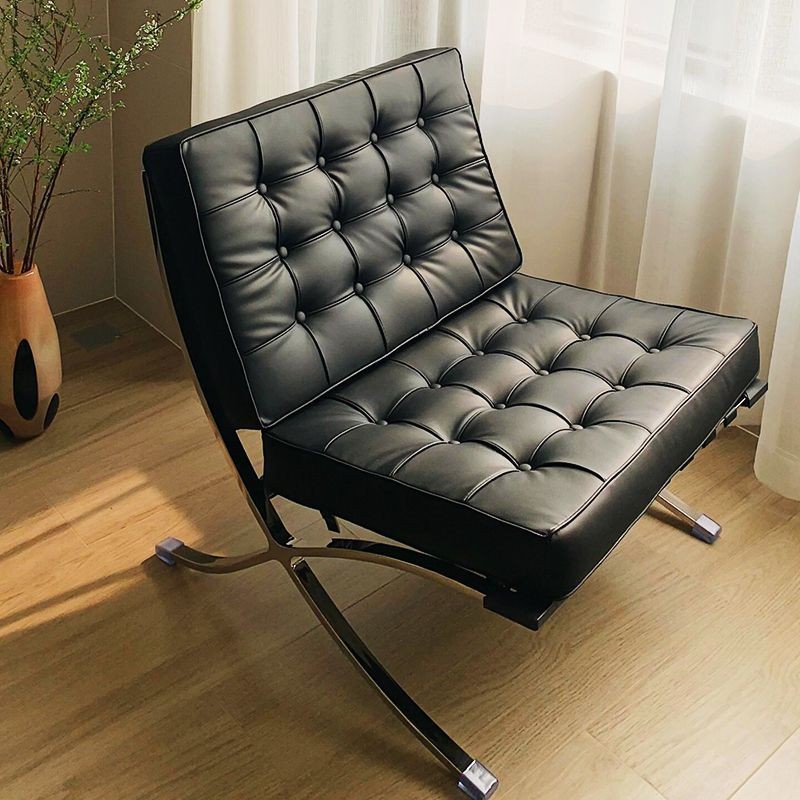 Ghế Sofa Đơn Barcelona Thiết Kế Sofa Lười Phong Cách Ý Ghế Sofa Phòng Khách Da Thật Ghế Giải Trí San