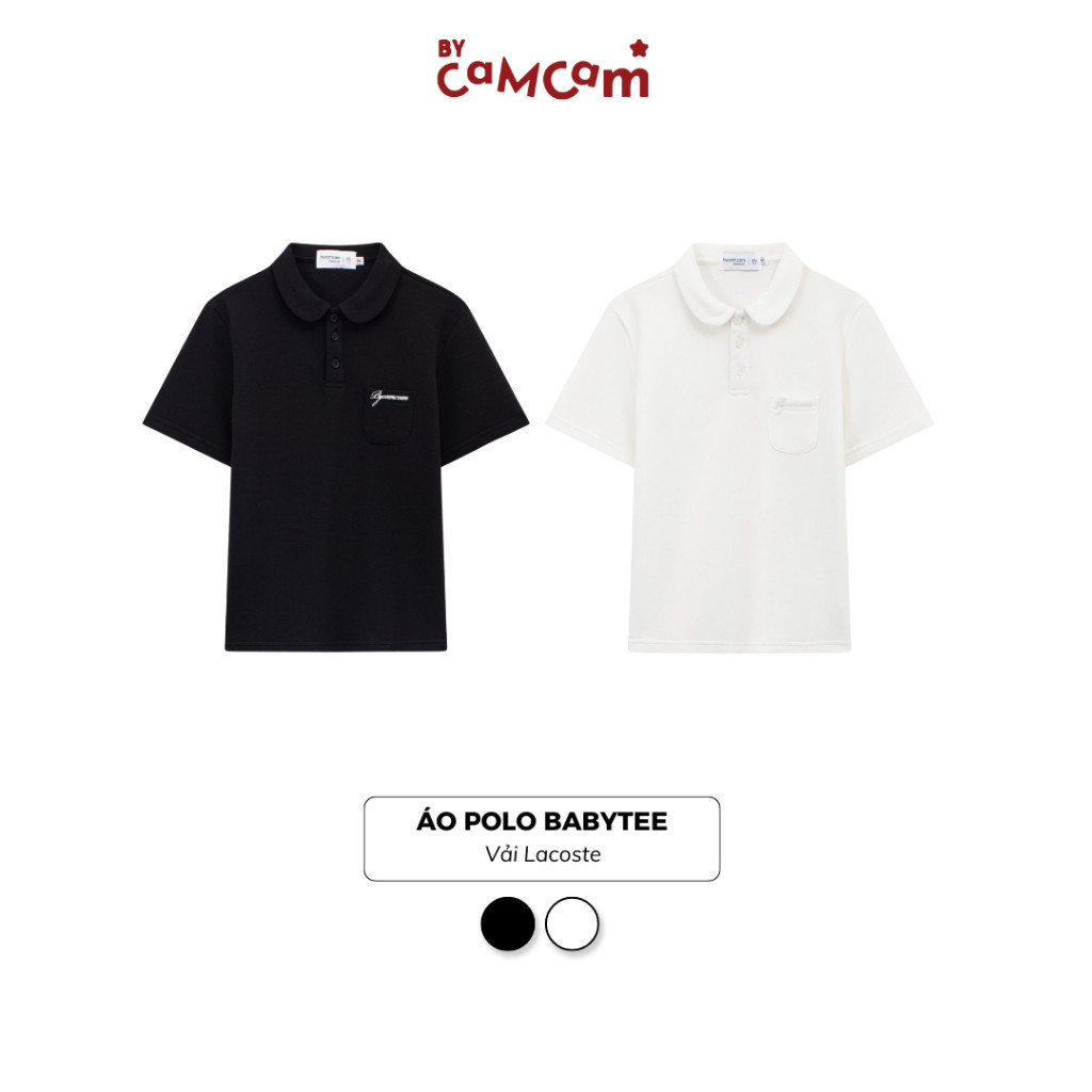 Áo Polo Basic Babytee 𝑩𝒚𝒄𝒂𝒎𝒄𝒂𝒎 Cho Nữ Vải Cá Sấu Cotton Logo Thêu Túi Ngực mintt.house | BigBuy360 - bigbuy360.vn