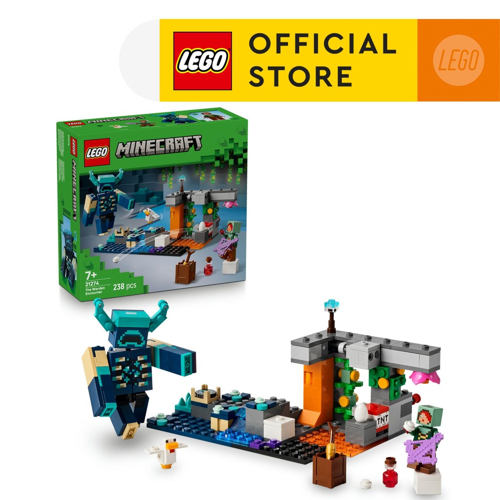 LEGO MINECRAFT 21274 Đồ Chơi Lắp Ráp Cuộc Chạm Trán Warden (238 chi tiết)