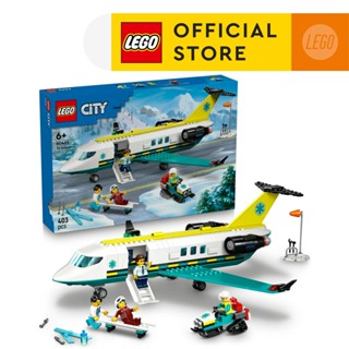  LEGO CITY 60465 Đồ Chơi Lắp Ráp Máy Bay Cứu Hộ Khẩn Cấp  403 chi tiết  