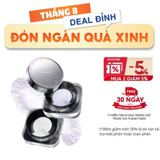 Phấn phủ CARSLAN dạng bột KIỀM DẦU dưỡng ẩm chống nước che phủ bóng dầu cho mặt 8g