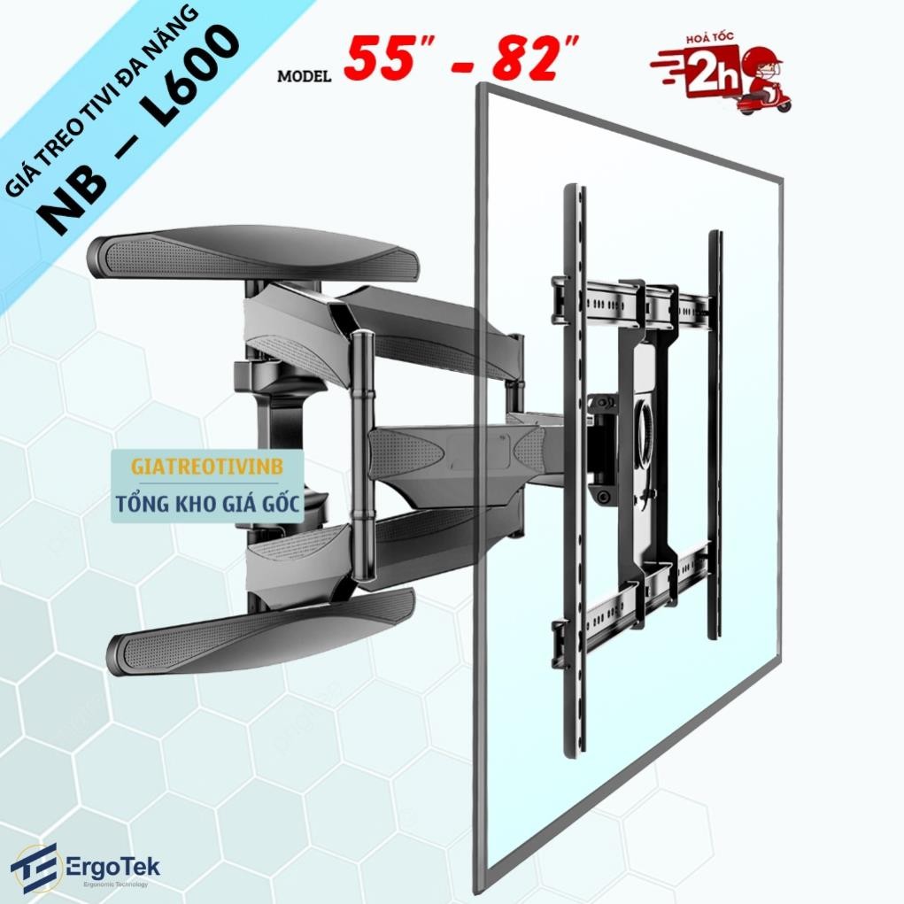 Giá Treo Tivi Xoay Đa Năng ErgoTek E68 / E66 / E85 - Khung Treo Tivi Kéo Đẩy [ Cao Cấp Hơn NB P4 - P