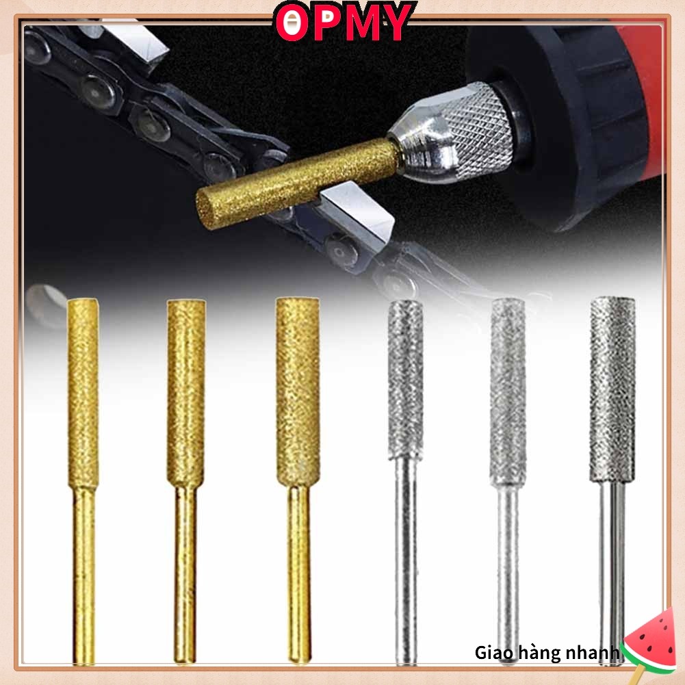 【24hours ship】6× Diamond Coated Cylindrical Burr Chainsaw ener Grinder Chain Saw Grinding
