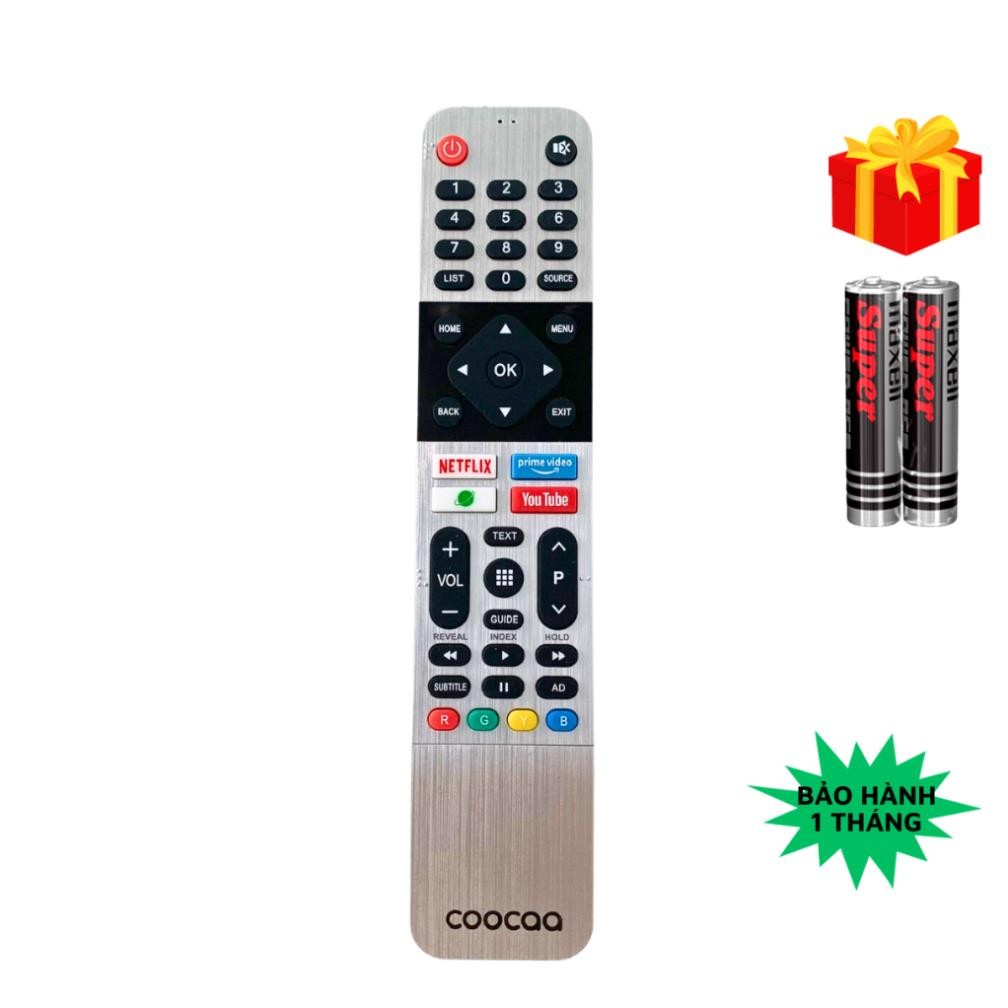 Remote điều khiển tivi COOCAA Mã 01, điều khiển TV COOCAA - Tặng kèm pin - GDCT