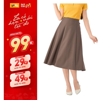   Đồng giá  Chân váy xoè dáng dài nữ YODY 6 mảnh bồng  lưng cao hack dáng CVN6192 