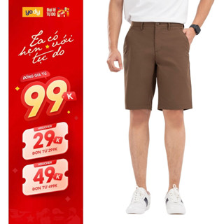 [Đồng Giá] Quần sooc nam kaki YODY hạn chế nhăn nhàu lịch sự co giãn thoải mái TRA - QSM6035