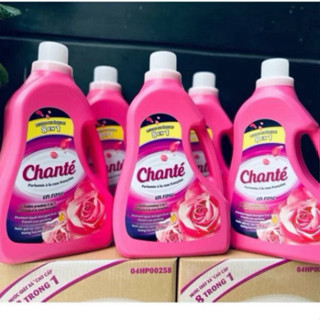  Nước Giặt xả Chante 8in1   Rất Thơm 3 lít  Dùng được cho cả cửa trên và cửa dưới . 