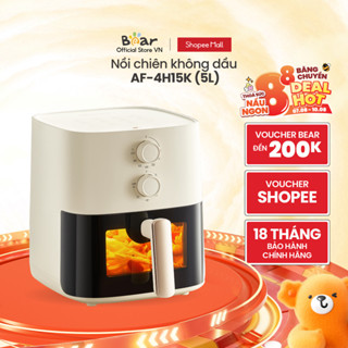 Nồi Chiên Không Dầu 5L Bear AF-4H15K - Hàng Chính Hãng BH 18 Tháng