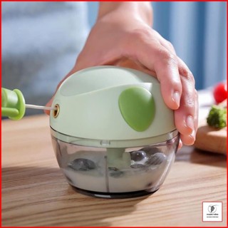 Máy xay tỏi ớt kéo tay đa năng 3 lưỡi dao sắc bén